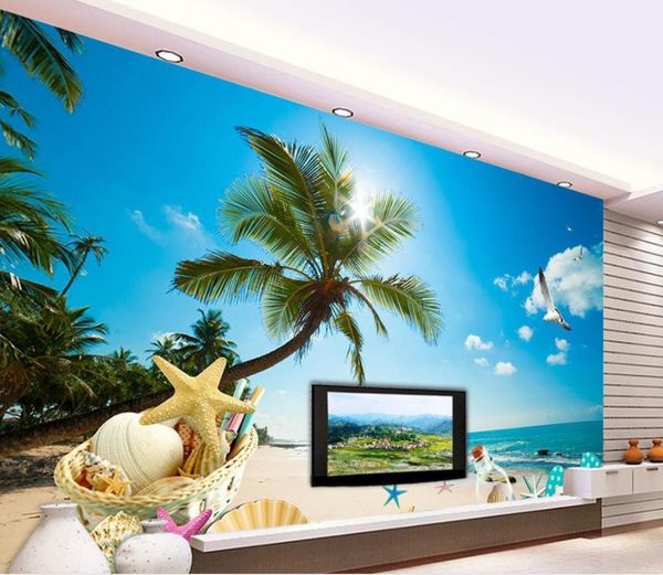 

wallpapers 3d wallpaper sea view background wall po murals custom landscape
