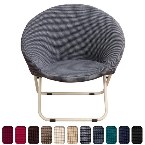 

jacquard round saucer chair cover elastic stretch moon slipcover spandex protector camping seat covers