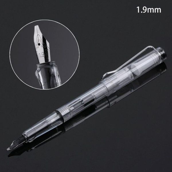 

fountain pens duckbill parallel transparent stationery writing plastic pen art supplies calligraphy flat tip office handwriting