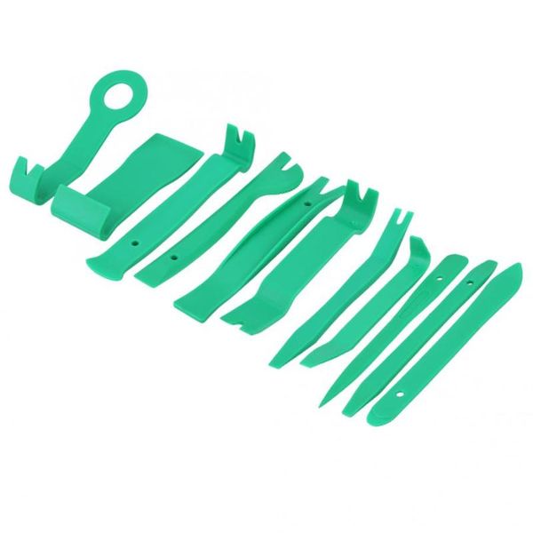 

other vehicle tools car 11pcs stereo radio pry kit door clip panel dashboard removal install tool green araba aksesuar