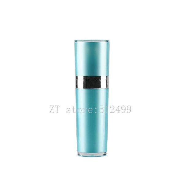 

storage bottles & jars 30ml 20pcs empty blue acrylic cone lotion pump bottle,diy professional refillable travel containers,portable emulsion
