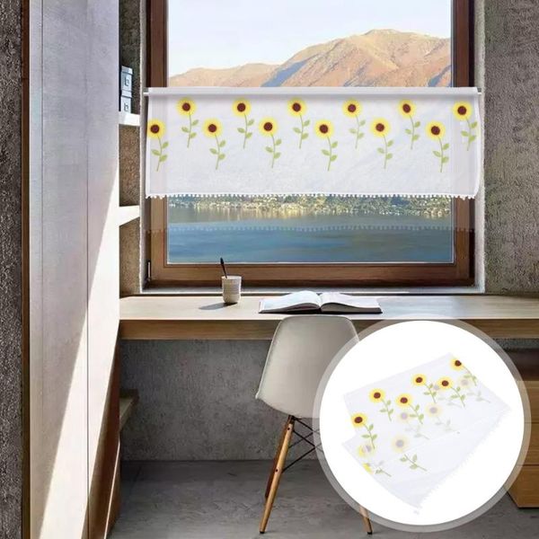 

shower curtains 1pc home decorative short curtain dust proof window printed half