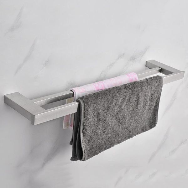 

towel racks home kitchen hanging accessories stainless steel brushedwall-mounted bathroom holder household