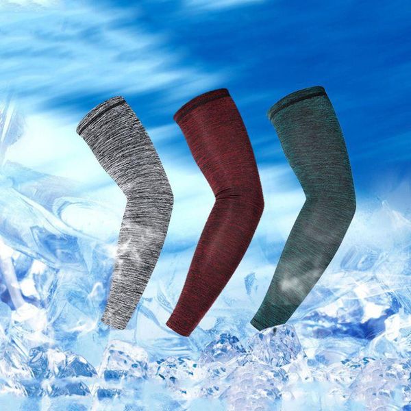 

elbow & knee pads *women men arm sleeve anti uv sunshade breathable cover outdoor sport summer cycling sportswear riding accessories, Black;gray