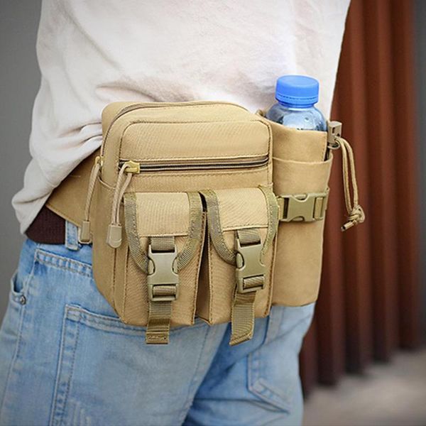 

waist bags fashion outdoor camping running waterproof tactical bag water bottle fanny pack