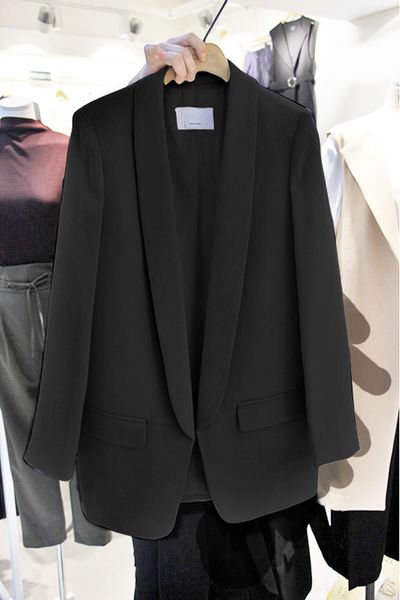 

suits ladies'blazers outerwear female fall white blazers fashion ladies' office ladies ladies'coat girl, White;black