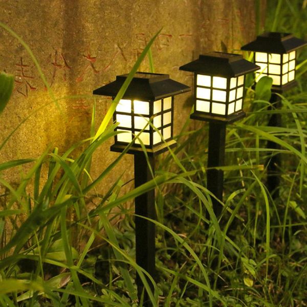 

solar lamps 2pcs night lights outdoor waterproof led power lawn garden light decoration for party patio stair fence
