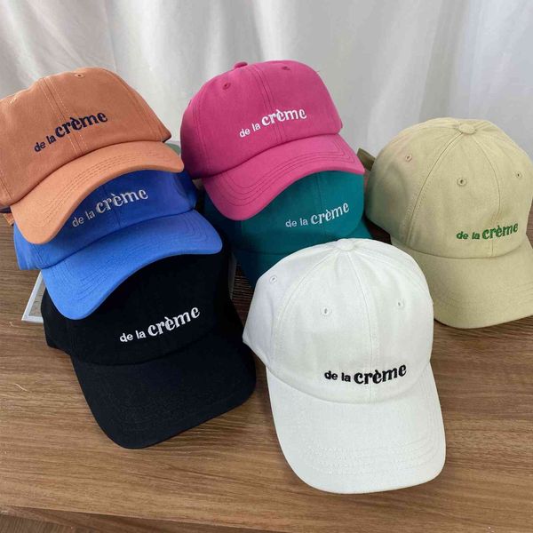 

summer new letter embroidered baseball cap female street lovers leisure spring and autumn cap trend, Yellow