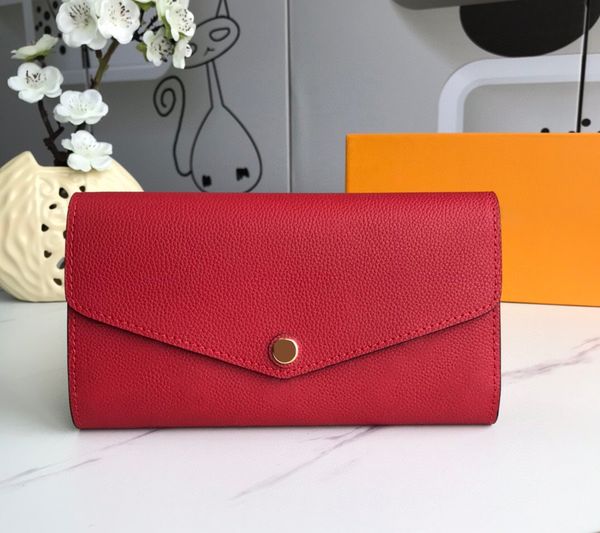 

2021 fashion flowers designer wallets luxurys men women leather bags classic letters key coin purse original box plaid card holder 61182l6, Red;black