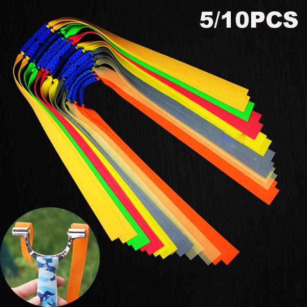 5Pcs Potente Elastico Piatto in Gomma Resiliente per Fionda Catapulta Accessorio di Sostituzione del Nastro in Lattice Strumenti di Caccia all'aperto