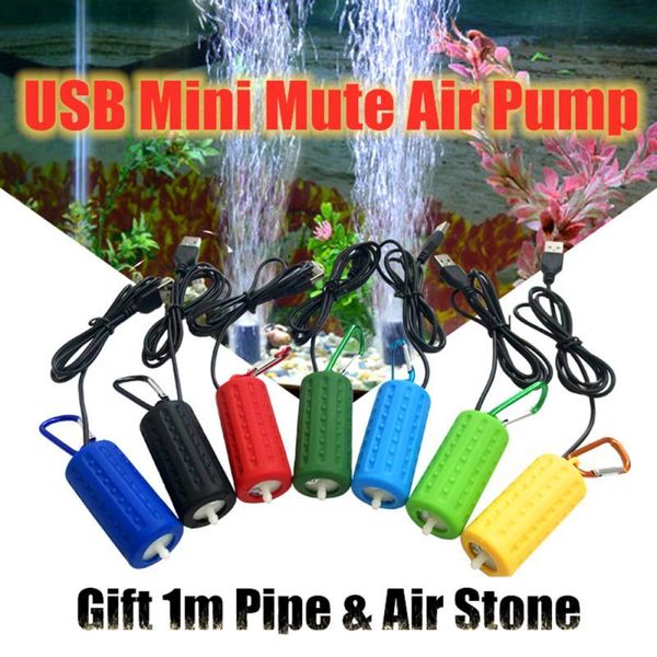 

air pumps & accessories 1pcs mini usb aquarium fish tank oxygen pump portable mute energy saving supplies aquatic terrarium