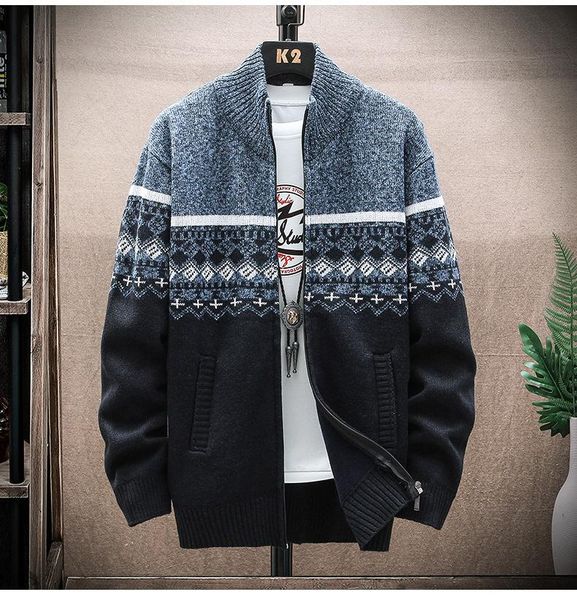 

men's sweaters small horse sweater men pulls autumn winter male jackets casual zipper knitwear plus size -3xl homme, White;black