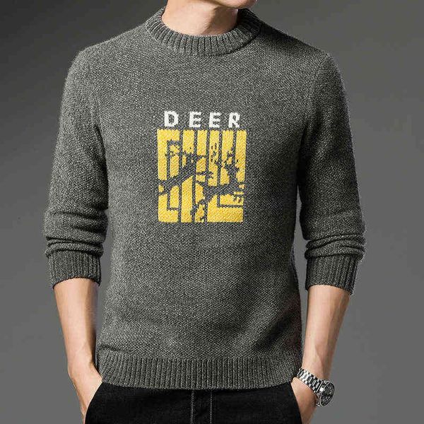 

luxury sweaters chenille autumn winter men's round neck long sleeve jacquard knitted bottomed sweater for middle-aged and young people, White;black