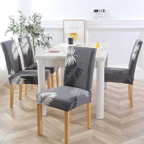 

chair covers spandex elastic removable cover stretch anti-dirty wedding seat dining housse de chaise 1/2/4/6pcs