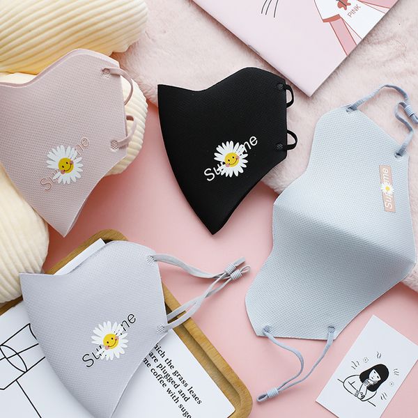 

cartoon printing folding ear rope adjustable space cotton knitted mask