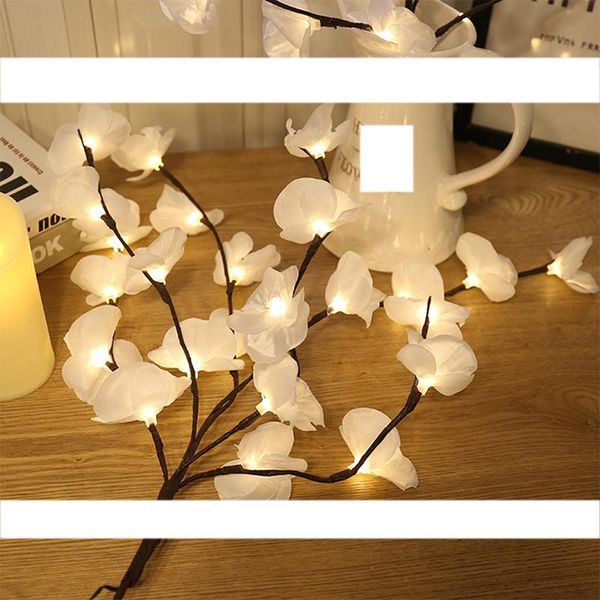 

phalaenopsis tree branch light floral lights home christmas party garden decor garland decorative led fairy flowers & wreaths