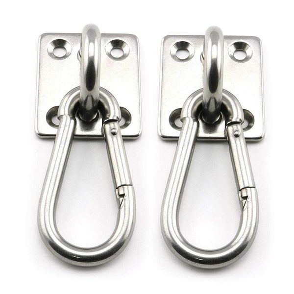 

sets of suspended ceiling wall mount u-shaped hooks stainless steel heavy duty multi-function hammock hook metal base & rails