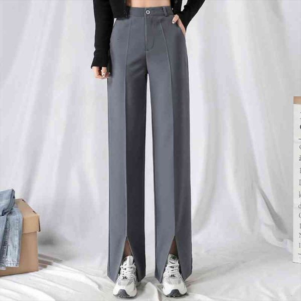 

summer straight large size women capris casual solid trousers streetwear black full length selling chic loose pants, Black;white