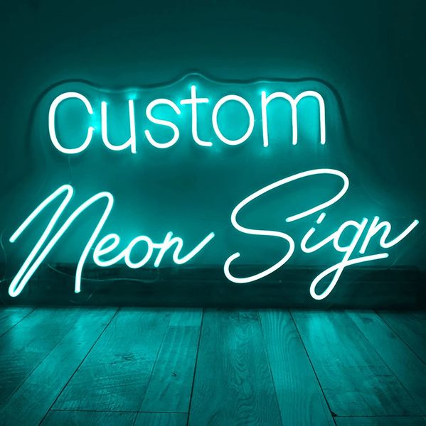 

custom neon sign led light lamp room logo decor private customized neons lights sign for wedding party birthday shop store name design