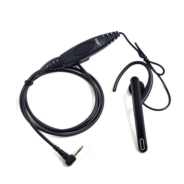 Xqf auricolare pin auricolare da 2,5 mm, microfono 1xpin clip orecchio ptt per motore talkabout radio portatile tlkr t5 t8 walkie talkie t60 t80
