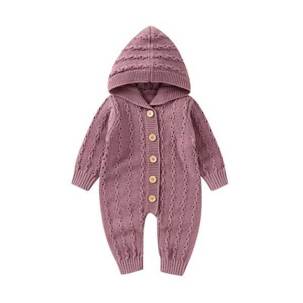 

jumpsuits baby rompers long sleeve infant kids boys girls with hood button down born bebes overalls toddler playsuits outfits, Blue