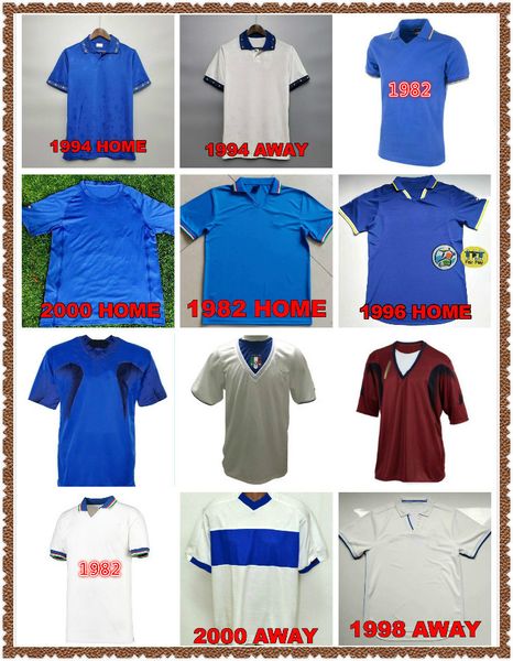 

retro del piero baggio 1994 soccer jersey 2006 classic vintage 06 football shirt 94 maldini r.baggio totti del piero goalkeeper buffon, Black;yellow