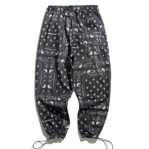 

cargo pants mens oversized streetwear joggers men trousers hip hop casual baggy pants, Black