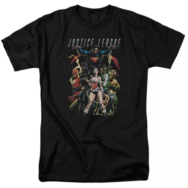 

justice league of america dark days t-shirt dc comics sizes s-3x new, White;black