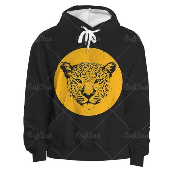

men's hoodies & sweatshirts 2021 tiger pattern trendy 3d printed hoodie men women fashion casual funny pullovers hip hop round, Black