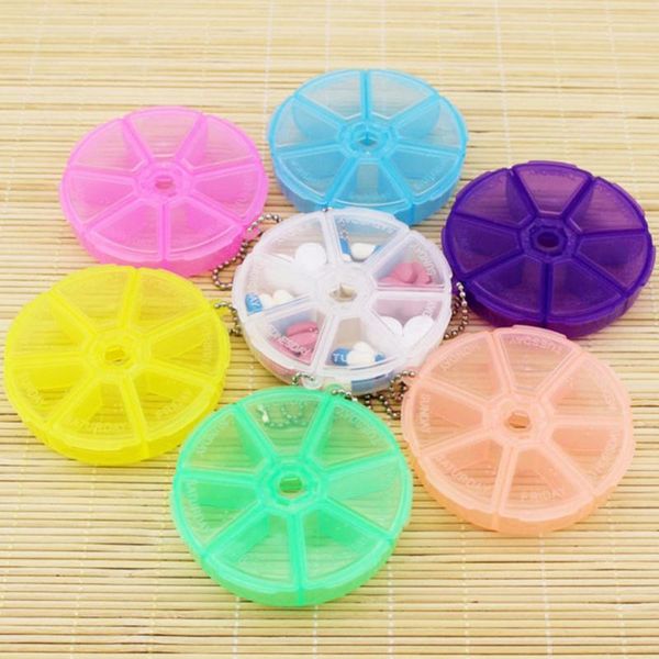 

storage bottles & jars 1pcs pillbox makeup case container cases splitters 8cm travel box square folding vitamin