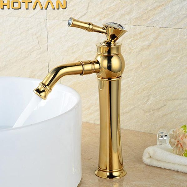 

bathroom sink faucets modern gold faucet,gold faucets,gold finish basin tall high faucet yt-5096