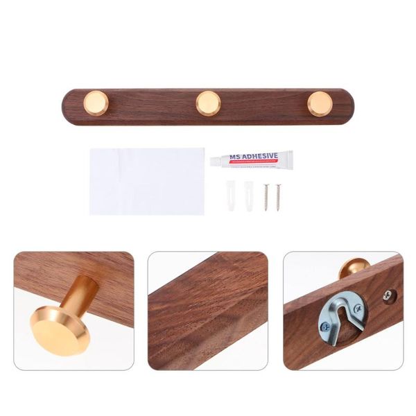 

hooks & rails wall mounted coat rack multi elegant walnut heavy duty hook