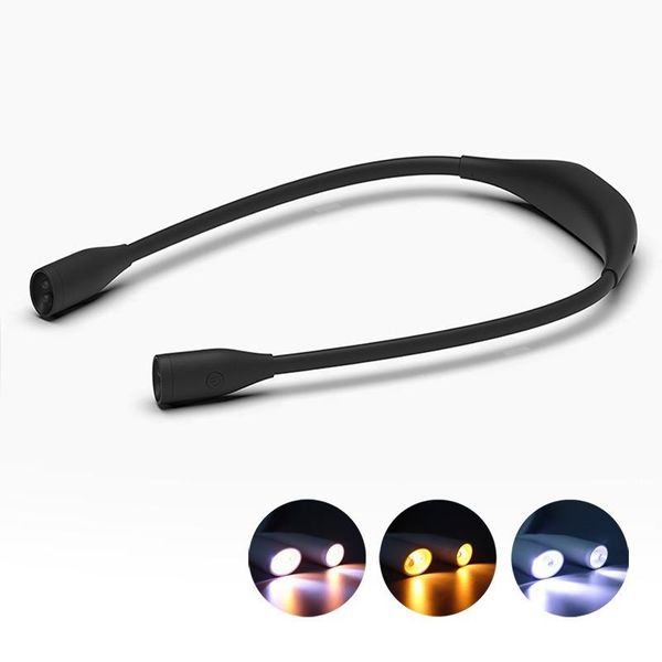 

book lights neck light rechargeable flexible handshug reading lamp novelty night camping