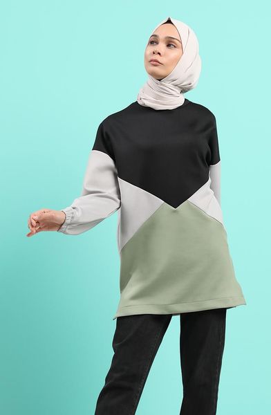 

women's blouses & shirts minahill black, gray tunic 0823-01, White