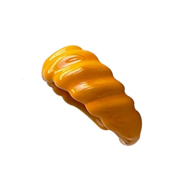 

resin spiral thread color macarone ring, ins horn bag, Silver