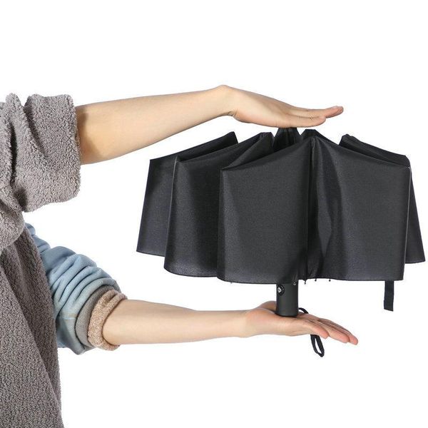 

umbrellas automatic rain umbrella 8-bone portable three folding men business travel women pocket