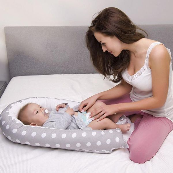 

baby cribs portable bed removable crib infant nest cotton babynest soft children's cradle outdoor toddler travel beds