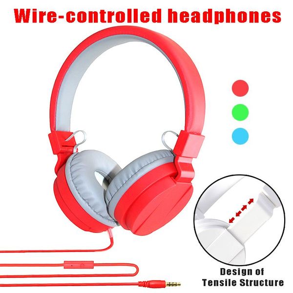 

headphones & earphones product tv05 headset 3.5mm wired with mic foldable music fashion the gift for children