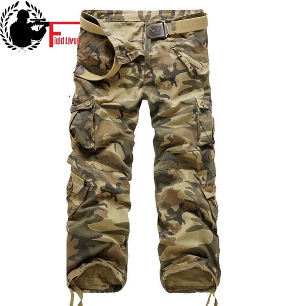 

tactical pants military style workpant clothing men's combat camouflage cargo pants male maikul789 casual trousers 210518, Black