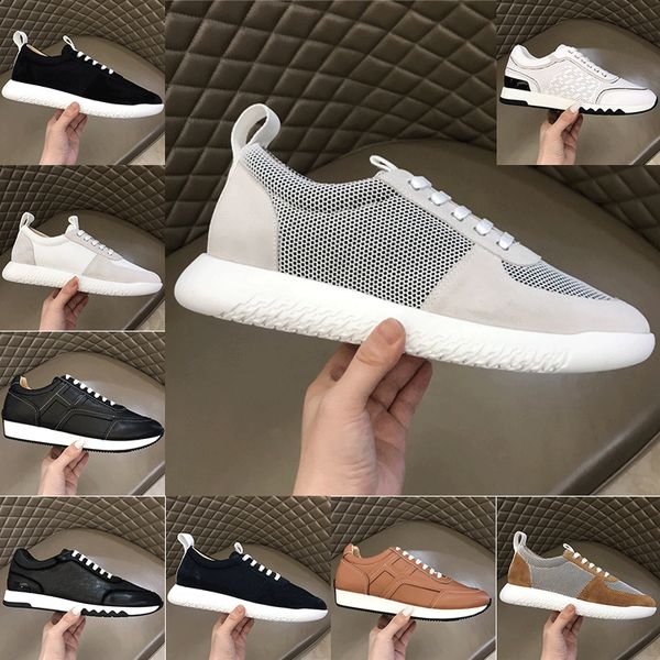 

brand designer women men show styles fashion white shoes genuine leather wholesale casual shoe espadrille flat sneaker d2jr#, Black