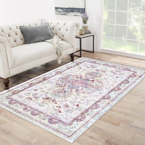 

carpets white color pink ethnic patterned carpet modern living room bedroom rug soft textured