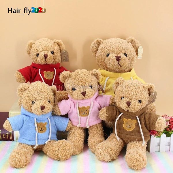 

30cm lovely soft teddy bear plush toy stuffed animals playmate soothing doll pp cotton kids toys valentine day gift hs23