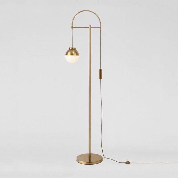 

floor lamps nordic postmodern simple fashion creative art atmosphere ball living room el bedroom study golden decorative lamp
