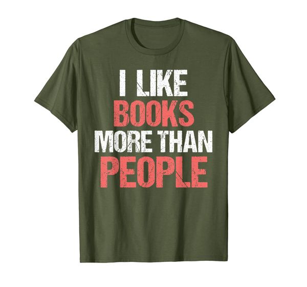 

Funny Reading Gift, I Like Books More Than People T-Shirt, Mainly pictures