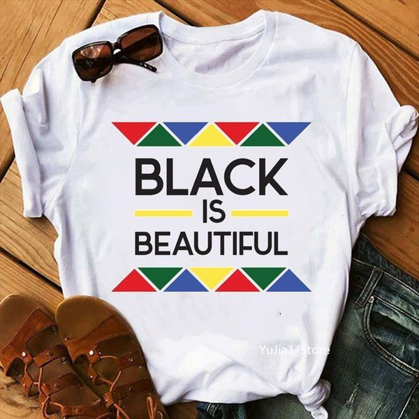 

black is beautiful femme men t shirts melanin poppin girl magic dope female lives matter, White;black