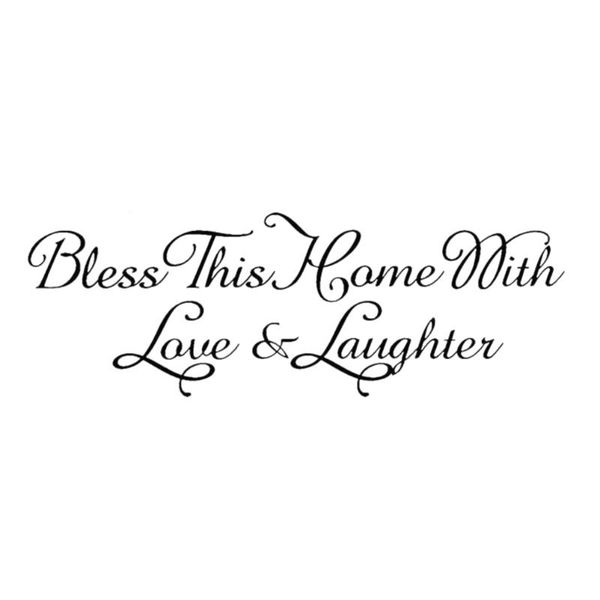 

fridge magnets 57x25cm creative door sticker removable english blessing wall decal for kitchen dining