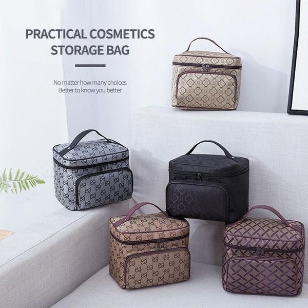 

ladies simple travel storage waterproof cosmetic bag versatile large capacity bags & cases
