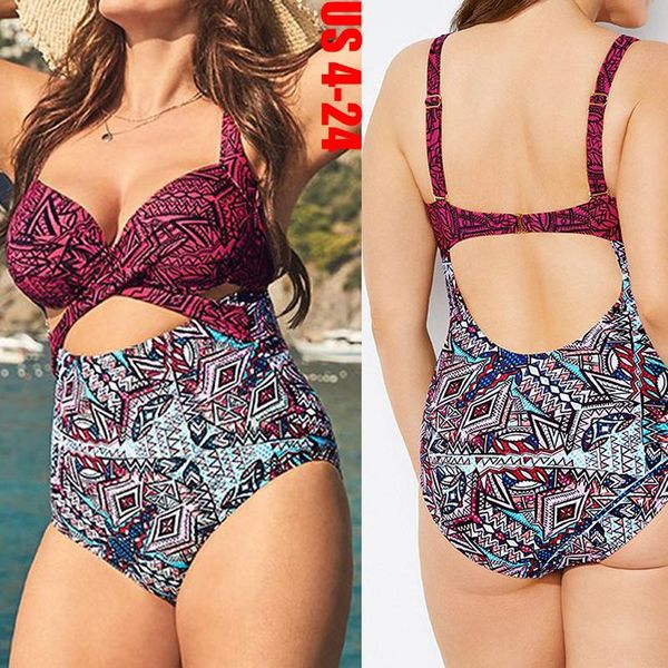 

one-piece suits print floral one piece swimsuit closed large size swimwear plus push up swim body bathing women beach pool