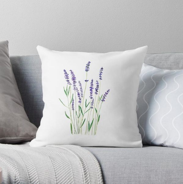 

pillow case purple lavender polyester decor home cushion cover 45*45cm