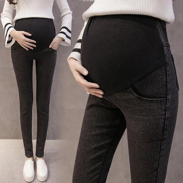 

maternity jeans for pregnant women pants pregnancy clothes spring summer pant plus size bottoms, White